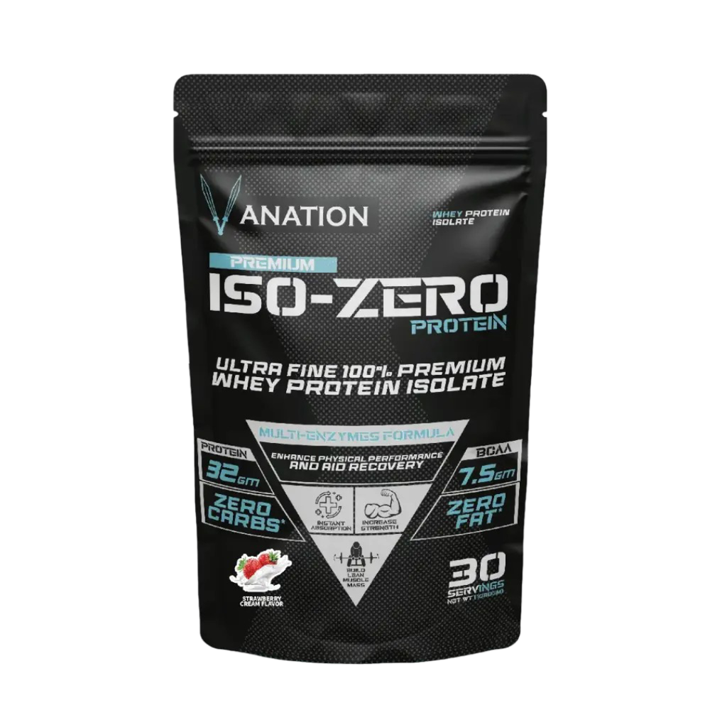 Vanation ISO -Zero 30 Serv. -1080 Mg -Premium-Highest Grad whey Protein Isolate(Strawberry Cream)