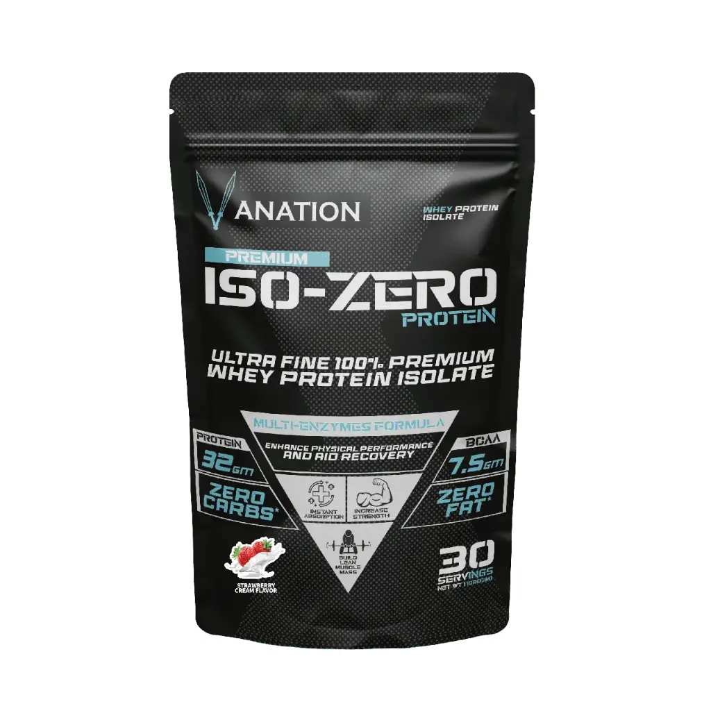 Vanation ISO -Zero 30 Serv. -1080 Mg -Premium-Highest Grad whey Protein Isolate(Strawberry Cream)