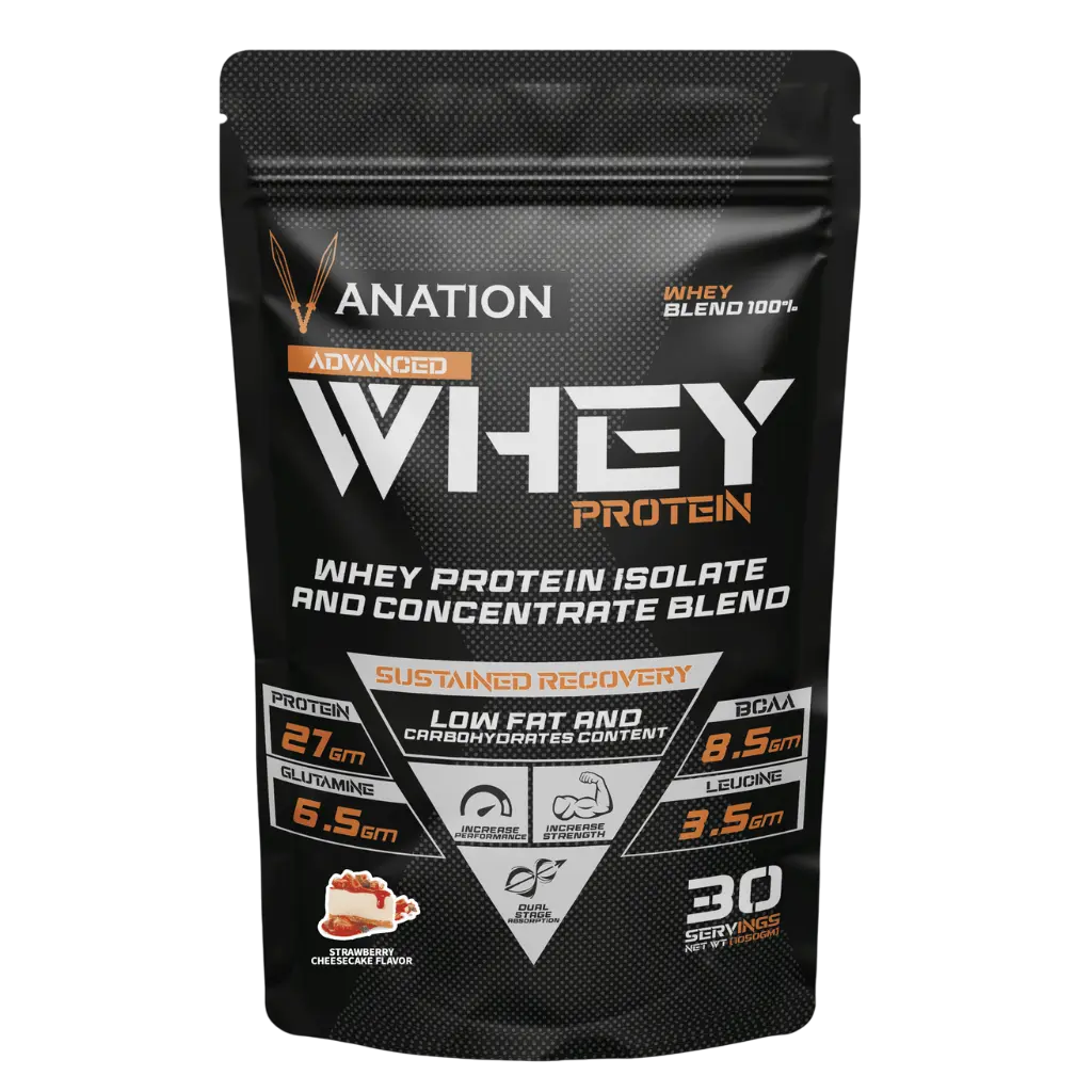 Vanation 100% Whey Protein-1KG-30 Serv.-Strawberry Cheese Cake 