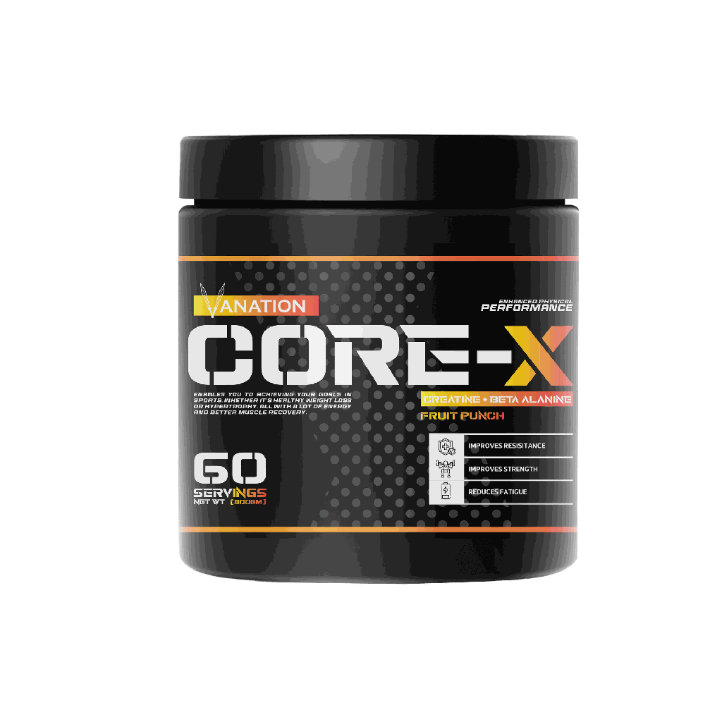 Vanation Core-X Creatine+Beta Alanine-300G-60 Serv.-Fruit Punch