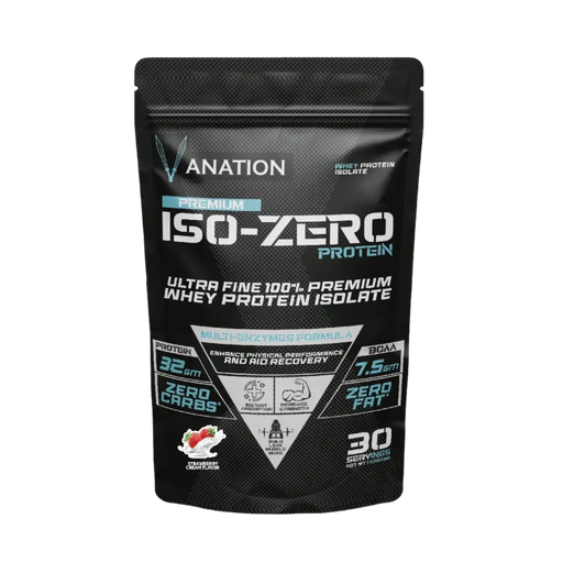 Vanation ISO -Zero 30 Serv. -1080 Mg -Premium-Highest Grad whey Protein Isolate(Strawberry Cream)