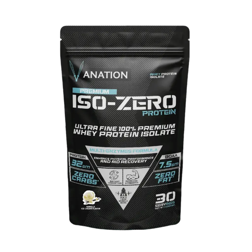 Vanation ISO -Zero 30 Serv. -1080 Mg -Premium-Highest Grad whey Protein Isolate(Vanilla Ice Cream)