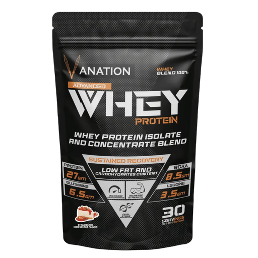 [6224002352125] Vanation 100% Whey Protein-1KG-30 Serv.-Strawberry Cheese Cake 
