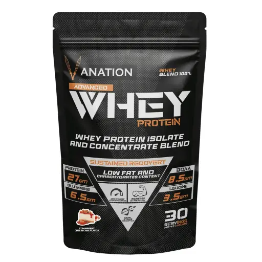 [6224002352125] Vanation 100% Whey Protein-1KG-30 Serv.-Strawberry Cheese Cake 